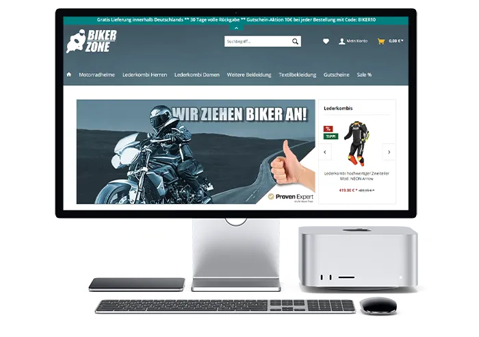 Biker-Zone Gutschein einlösen