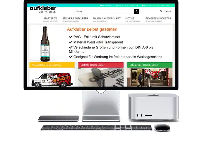 Aufkleber-gestalten.de Gutschein einlösen