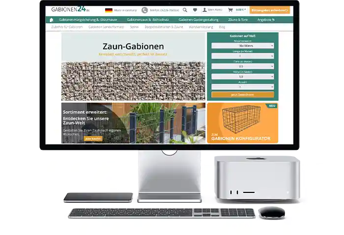 Gabionen24 Gutschein einlösen