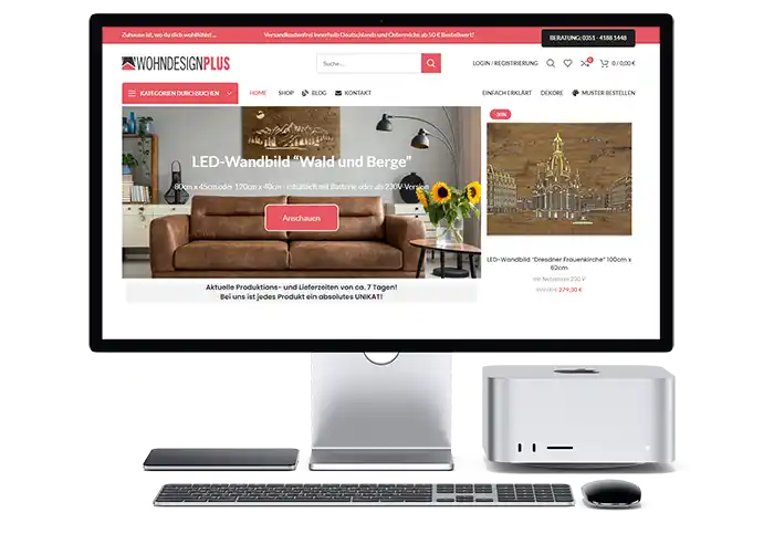 WohndesignPlus Gutschein einlösen