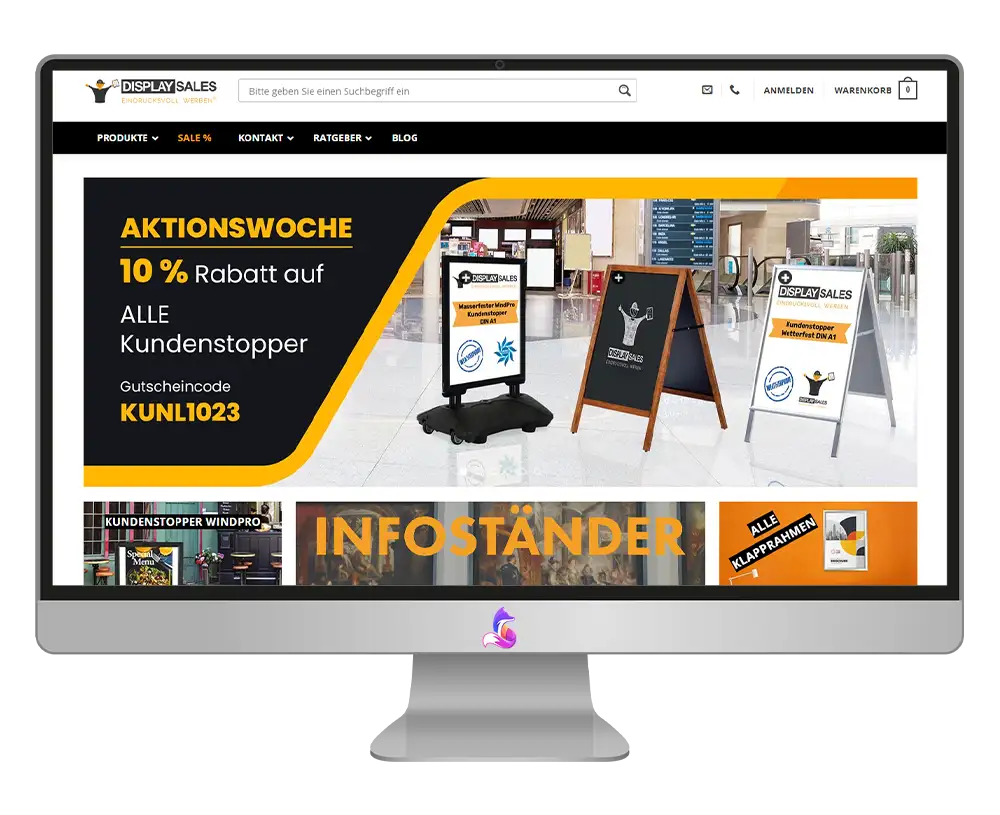 Display Sales Gutschein einlösen