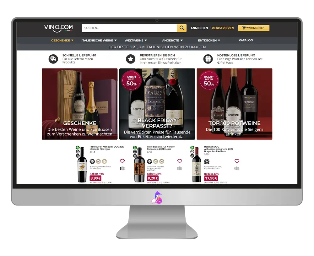 Vino.com Gutschein einlösen