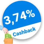 3,74% comma Rabatt – Cashback