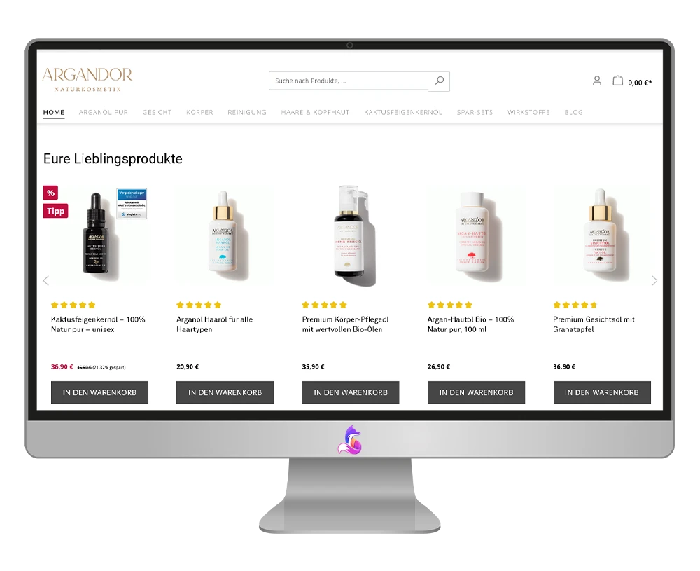Argand'Or Cosmetic Gutschein einlösen