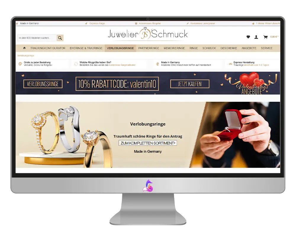 Juwelier-Schmuck Gutschein einlösen