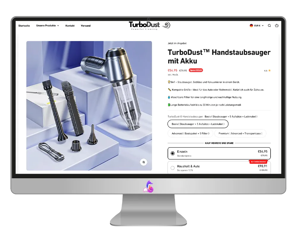 TurboDust Gutschein einlösen