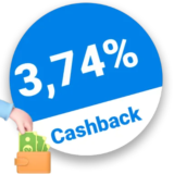 3,74% comma Rabatt – Cashback