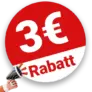 3€ Terd Rabatt – Newsletter