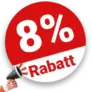 8% folientoilette Rabatt – Auf ausgewählte Produkte