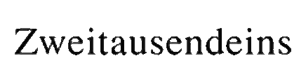 Zweitausendeins